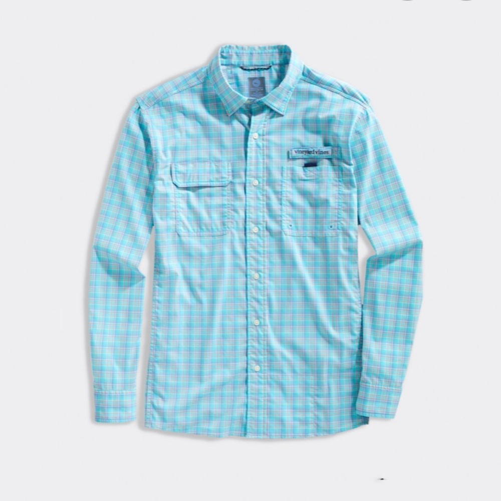Vineyard Vines Long-sleeve Performance Harbor Shirt - Medium
